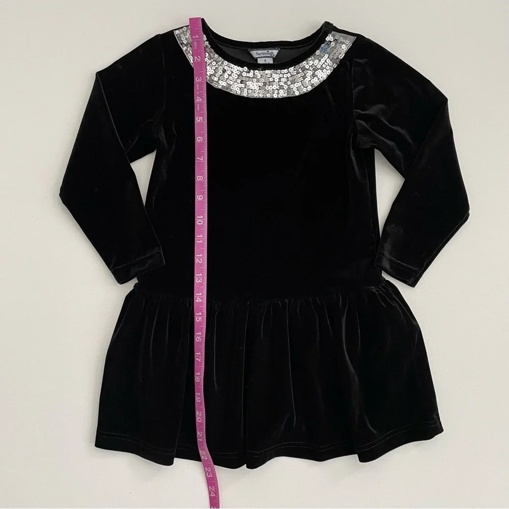 Hartstrings Little Girls Velvet Dress Size 4